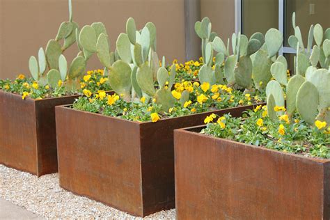 custom planter metal boxes made to order|custom built planter boxes.